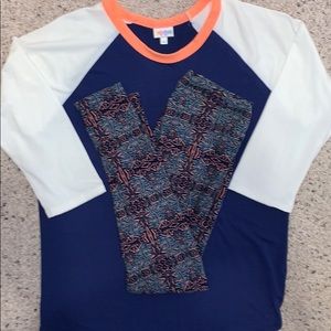 LuLaRoe Randy L and One Size legging